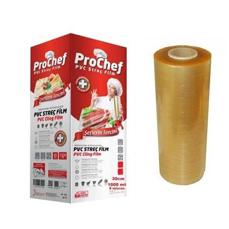 Endüstriyel Gıda Streç 8 Micron 30cm 1000 mt